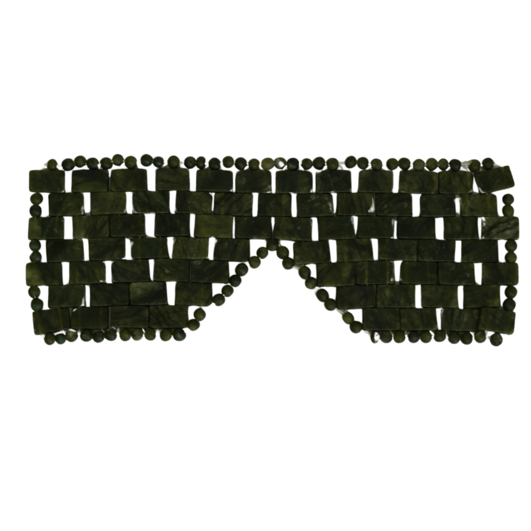Gua Sha Dark Green Stone Eye Mask