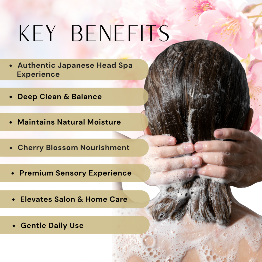japanese head spa cherry blossom scalp care