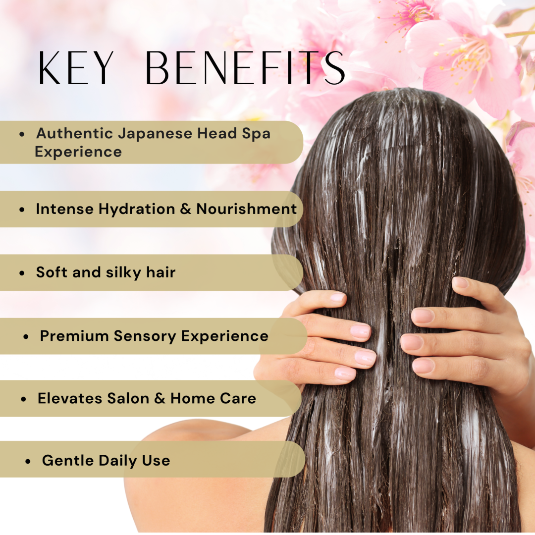 japanese head spa cherry blossom scalp care