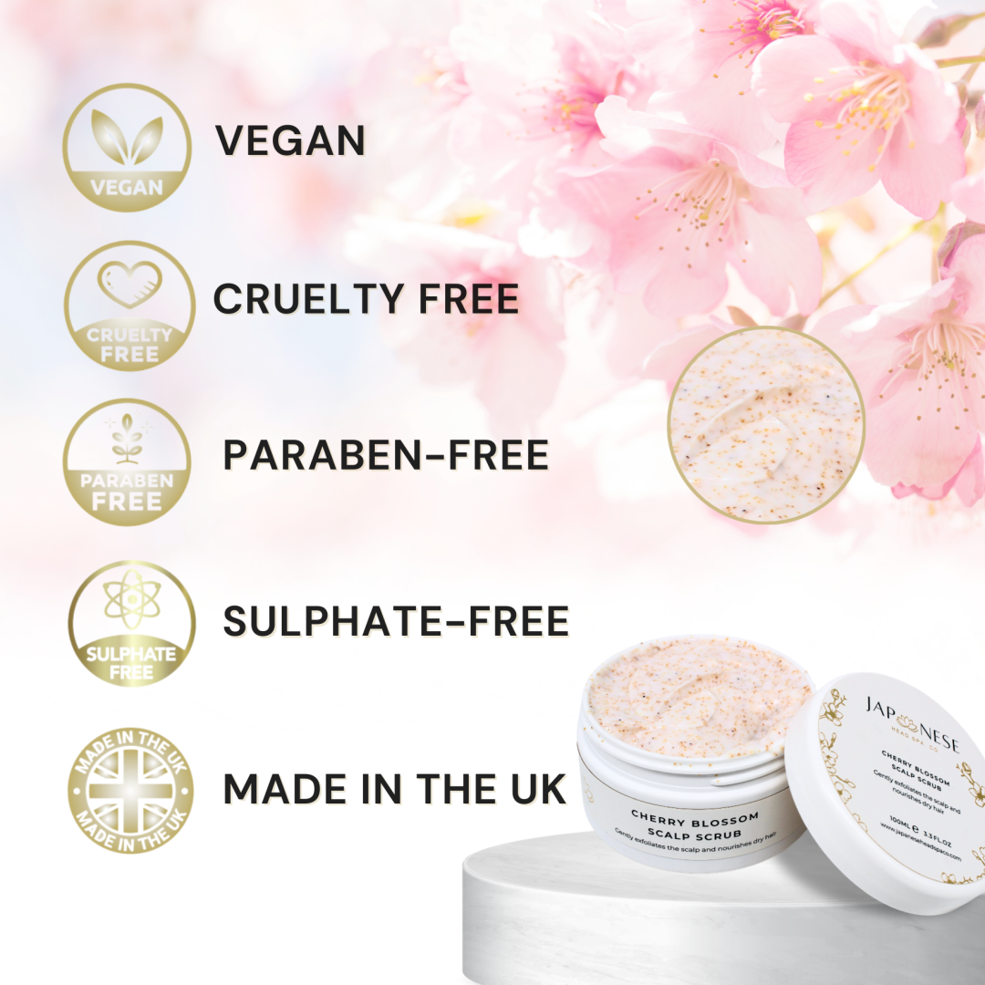 japanese head spa cherry blossom scalp care