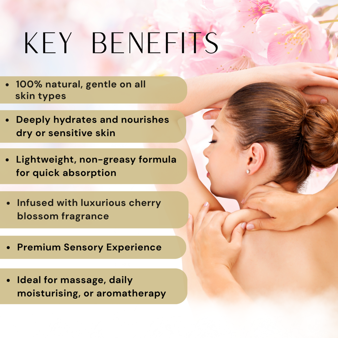 japanese head spa cherry blossom body oil