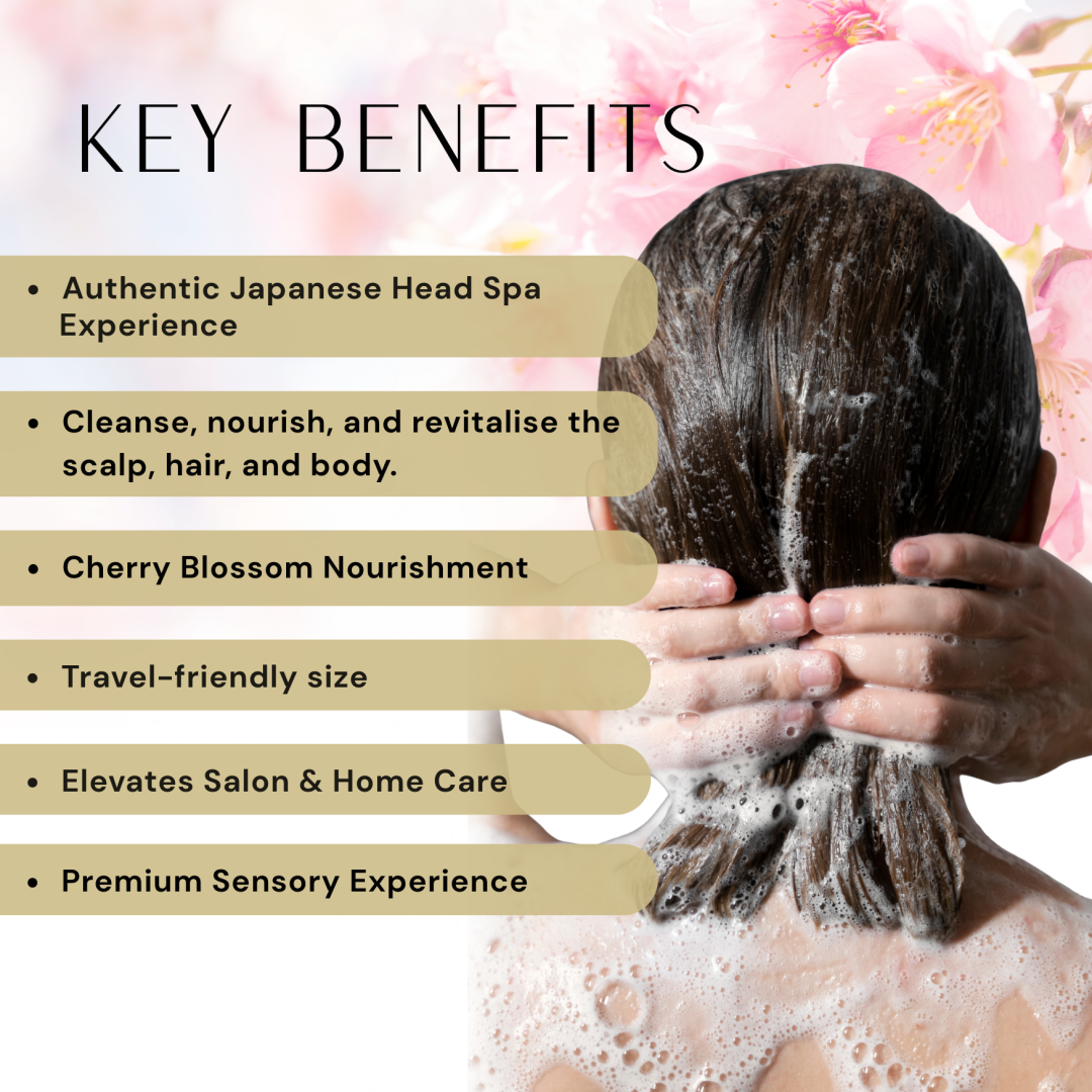 japanese head spa cherry blossom scalp care