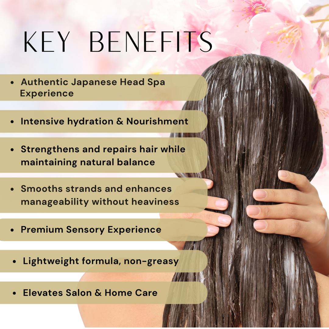 japanese head spa cherry blossom scalp care