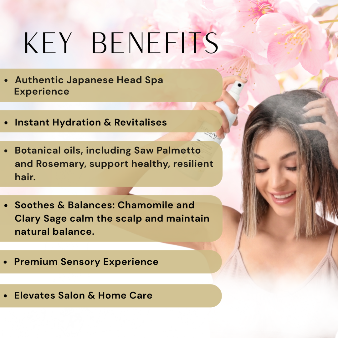 japanese head spa cherry blossom scalp care