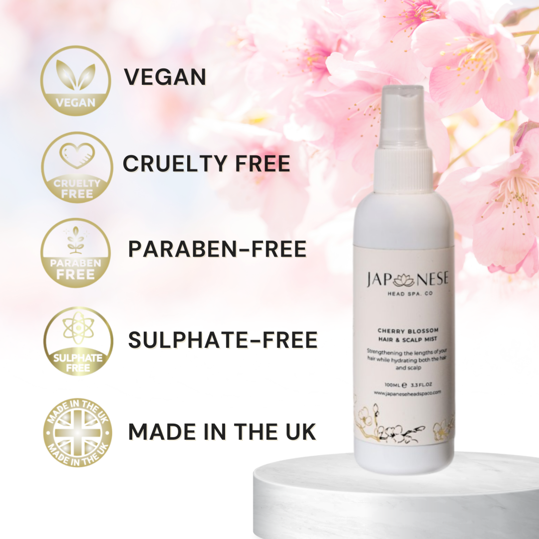 japanese head spa cherry blossom scalp care