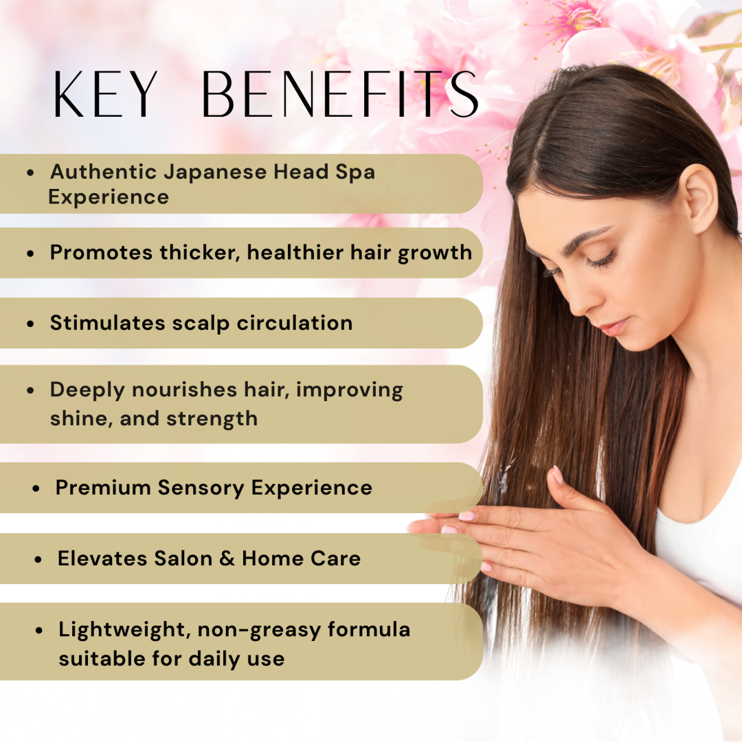 japanese head spa cherry blossom scalp care