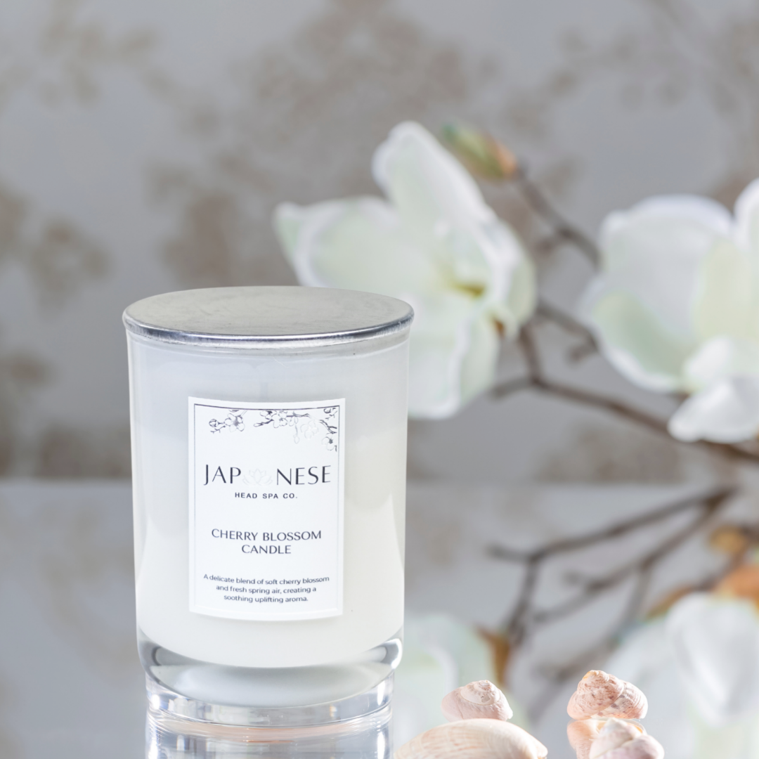 japanese head spa cherry blossom candle