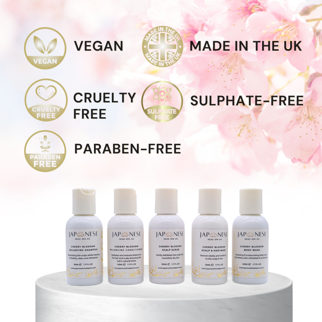 japanese head spa cherry blossom scalp care