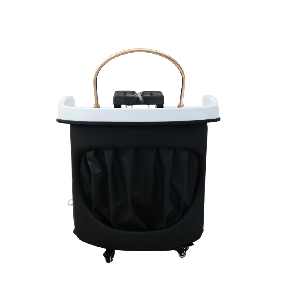 Japanese Head Spa Black Circle Hybrid Unit Plumbed (inc. Steamer, Steamer Hood & Water Heater)