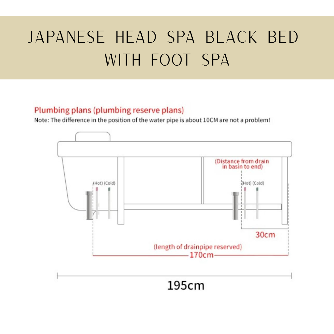 head spa bed with foot spa