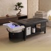 19 Japanese Head Spa Black Full Bed Black Frame Hybrid Unit Plumbed (inc. Steamer, Steamer Hood & Water Heater)
