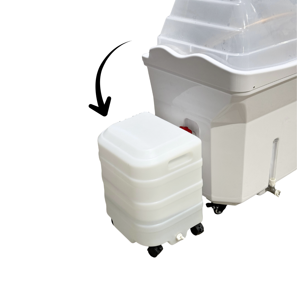 SLOP PAIL 5 Mobile Drainage - Slop Pail 50L - for White Non Plumbed Head Spas