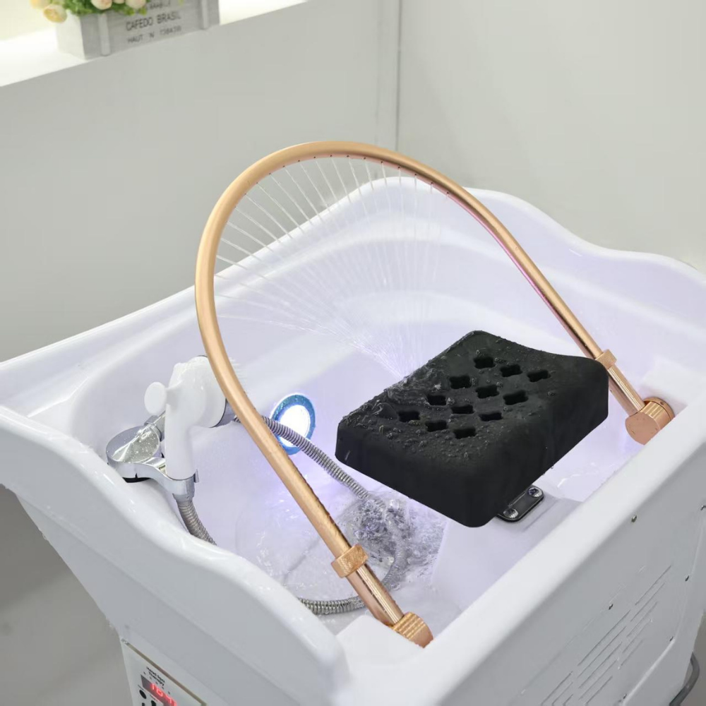 White Portable Unit (14) Japanese Head Spa White Portable 60L Tank Unit Non-Plumbed (inc. Steamer, Steamer Hood and 2 x water heaters)