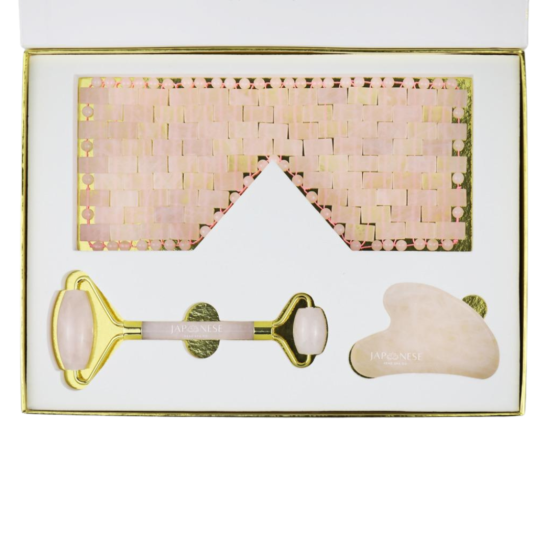Japanese Head Spa Rose Quartz Therapy Set