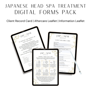 Japanese Head Spa Treatment Digital Forms Pack