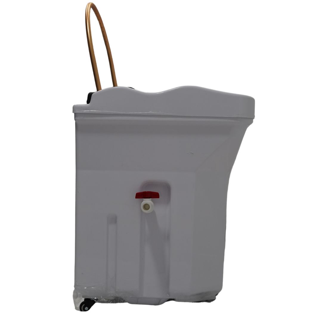 WHITE - Portable Japanese Head Spa 60L Tank Unit - Non Plumbed (inc. Steamer, Steamer Hood and 2 x water heaters)