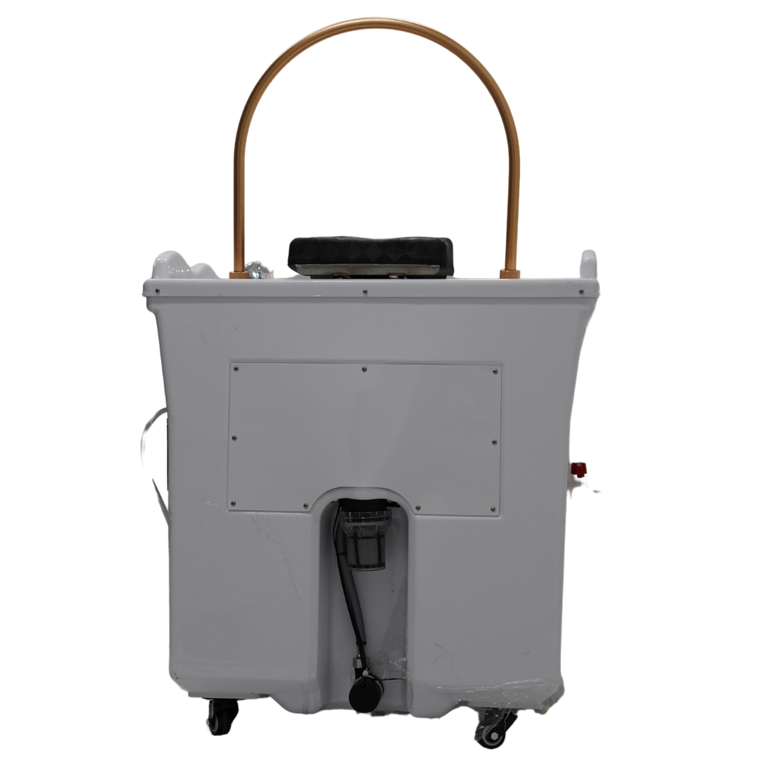 WHITE - Portable Japanese Head Spa 60L Tank Unit - Non Plumbed (inc. Steamer, Steamer Hood and 2 x water heaters)
