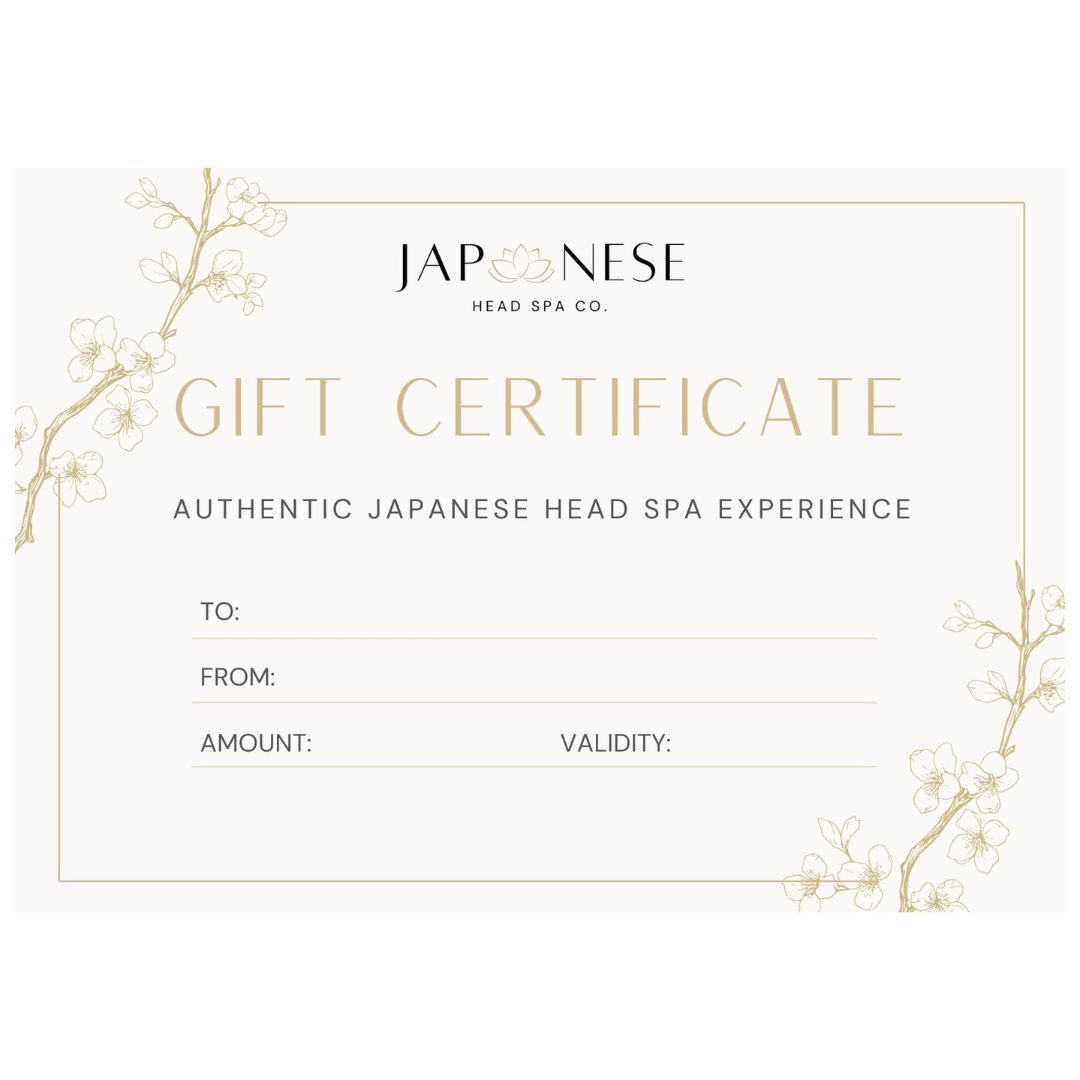 Japanese Head Spa Gift Voucher Japanese Head Spa Gift Voucher