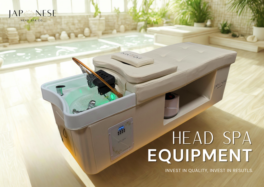 cream bed head spa unit bed