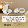 Gold Cryo Ice Globe Kit + 24K Gold Collagen Undereye Masks Set