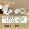 Gold Cryo Ice Globe Kit + 24K Gold Collagen Undereye Masks Set