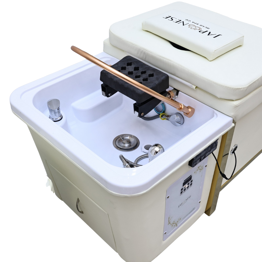 Japanese Head Spa Valentine's Day Sale- Cream Full Bed Unit - NON PLUMBED **NEW**