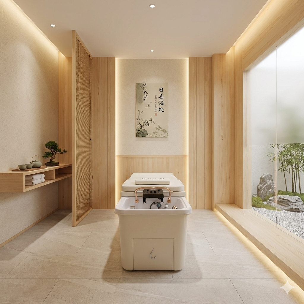 Japanese Head Spa Valentine's Day Sale- Cream Full Bed Unit - NON PLUMBED **NEW**