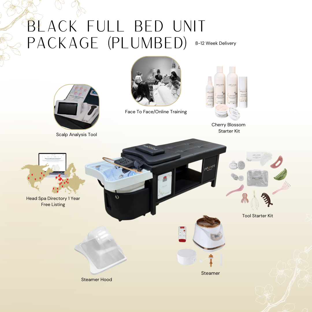 black-full-bed-plumbed.png Black Full Bed Unit Plumbed with Face-To-Face Training | Show Offer