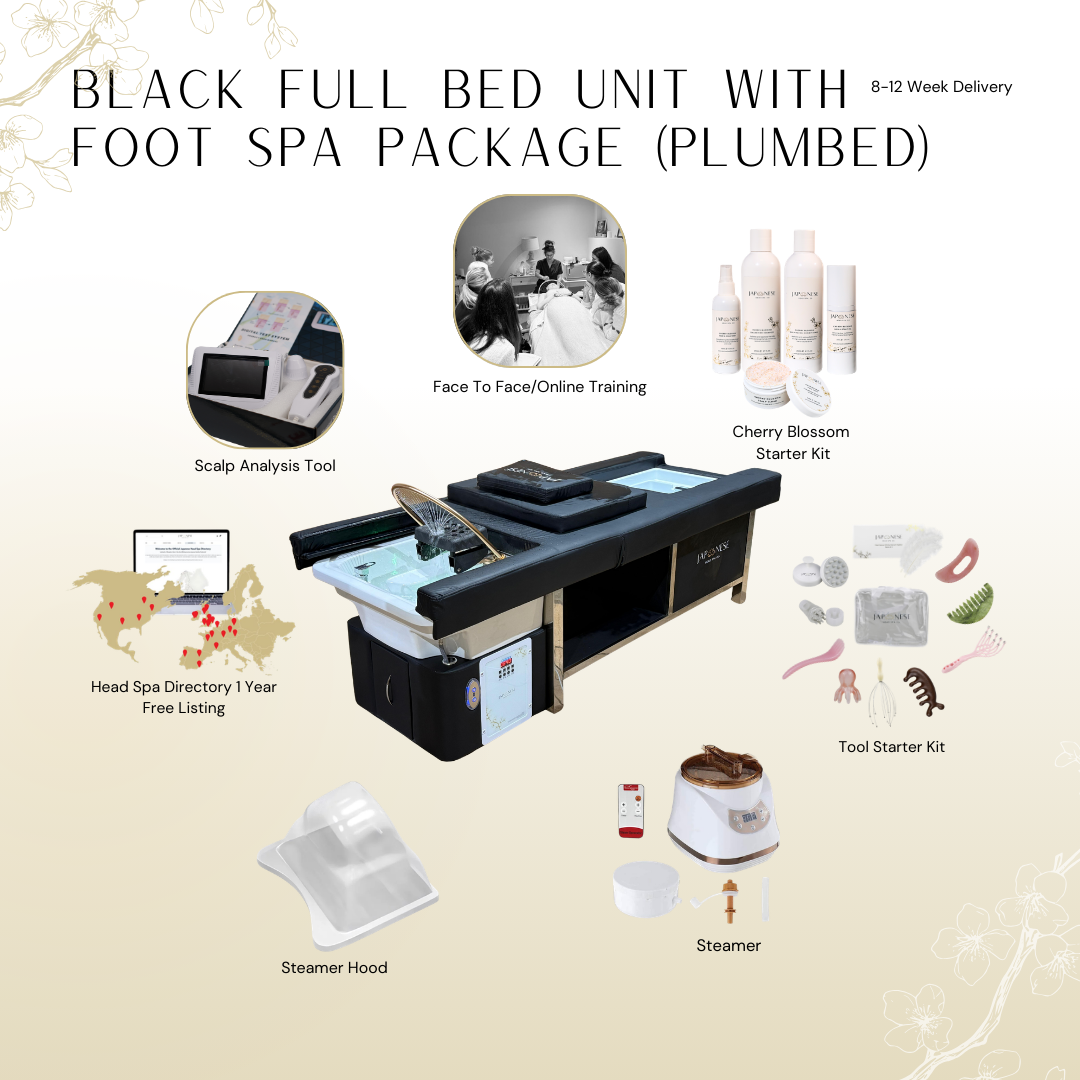 Black Full Bed Unit with Foot Spa & Electric Bed Rest Plumbed | Show Offer
