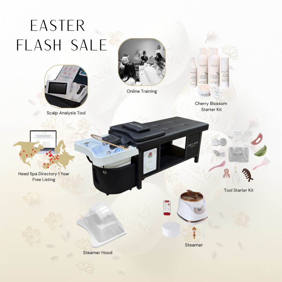 easter flash sale japanese head spa black full bed head spa unit package
