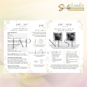 Japanese Head Spa Essential 3-Leaflet Bundle