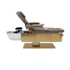 INTRODUCTORY OFFER - Japanese Head Spa Fawn Full Bed with Foot Spa - **HEIGHT ADJUSTABLE** with Electric Back & Foot Rest (Plumbed) (inc. Steamer, Steamer Hood & 2 x Water Heater)