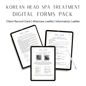 Korean Head Spa Treatment Digital Forms Pack