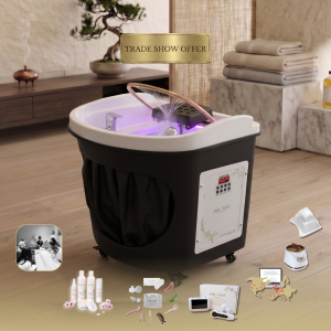 Black Circular Hybrid Unit Plumbed with Face-To-Face Training | Show Offer