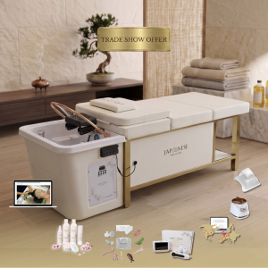 Cream Full Bed Unit with Gold Frame Non-Plumbed with Online Training | Show Offer