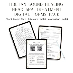 Tibetan Sound Healing Head Spa Treatment Digital Forms Pack