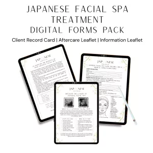 Japanese Facial Spa Treatment Digital Forms Pack Japanese Facial Spa Treatment Digital Forms Pack