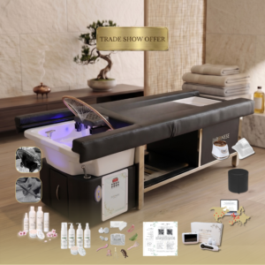 Black Full Bed Unit with Foot Spa & Electric Bed Rest Plumbed with Accredited Training | Show Offer
