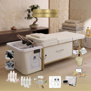 Cream Full Bed Unit with Gold Frame Non-Plumbed with Accredited Training | Show Offer