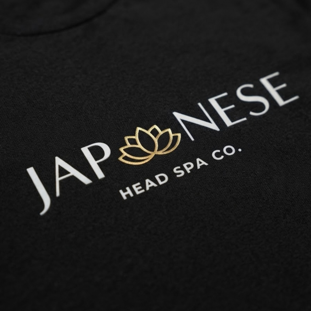 Print Japanese Head Spa Co. Long-Sleeve T-Shirt Extra-Extra-Large (Front Logo)